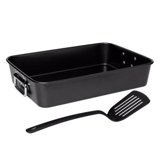 Wiltshire S/S Roasting Pan with Bonus Nylon Turner - Extra Large