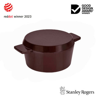 Stanley Rogers Cast Iron French Oven Bordeaux 24cm