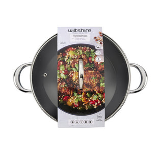 Wiltshire Easycook Blue Non-stick Induction Casserole 28cm3.59l with glass lid