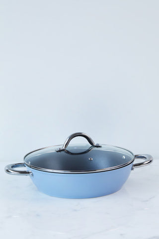 Wiltshire Easycook Blue Non-stick Induction Casserole 28cm3.59l with glass lid