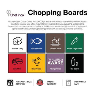 Chef Inox Cutting Board Polyethylene White 510x380x20mm