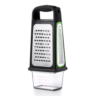 Oxo Etched Box Grater with Removable Zester