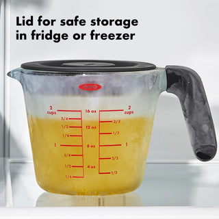 Oxo Good Grips Glass Measuring Cup with Lid - 2 Cup/ 500ml