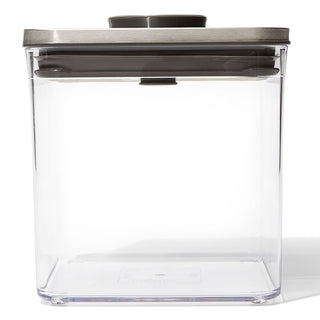 OXO Good Grips POP 2.0 STEEL Big Square, Short (2.6 Litre)
