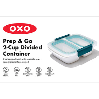 OXO Good Grips Prep & Go Divided Container – 0.4 L