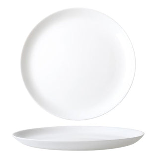 Wiltshire White Coupe Glass Dinner Plate 25cm