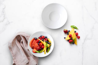 Wiltshire White Coupe Glass Noodle Bowl 18cm