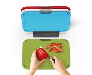 Joseph Joseph Duo 4-piece Chopping Board Set with Storage Stand