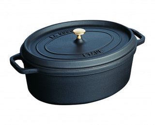 Staub Oval Cocotte - 31cm Black