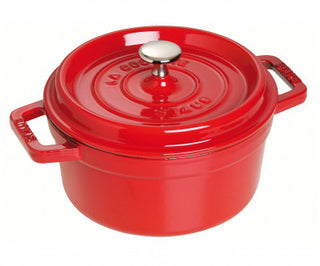 Staub Round Cocotte - 28cm Cherry Red