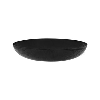 Chef Inox Round Serving / Seafood Bowl Hammered Black 400x80mm / 8.0L
