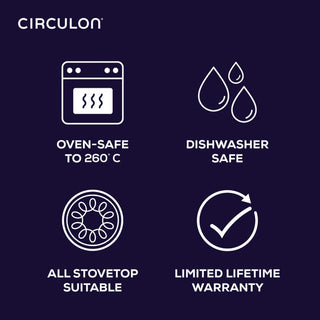 Circulon C-Series Hybrid Clad Stainless Steel Nonstick Induction Stockpot 26cm