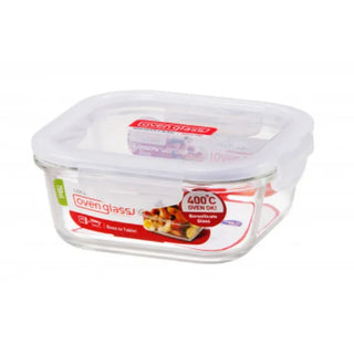 Lock & Lock Euro Glass Boroseal Heat Resistant Glass Square - 750Ml