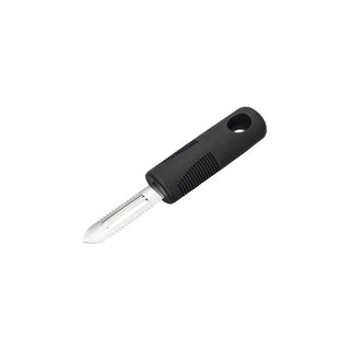 Chef Inox Easy Grip Peeler with Fish Scaler Stainless Steel with Black Handle 178mm