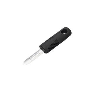 Chef Inox Easy Grip Fixed Peeler Stainless Steel with Black Handle 175mm