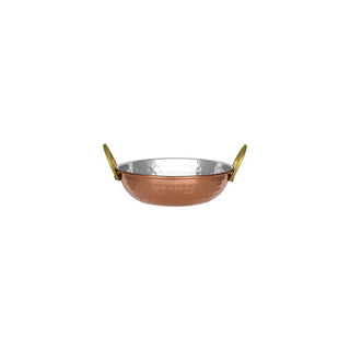 Chef Inox Kadai Bowl with Handles Copper Plate 145x45mm