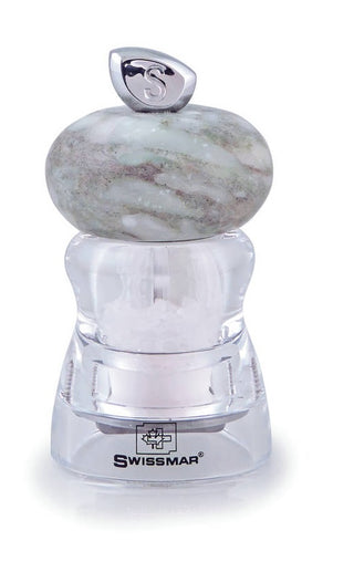 Swissmar Andrea Salt Grinder With White Granite Top 10cm