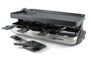 Swissmar Valais 8 Person Raclette Party Grill Stainless Steel Base