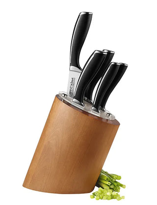 Avanti 6 Piece Wave Birchwood Knife Block