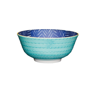 Mikasa Does it All Bowl 15.7cm - Leafy Indigo