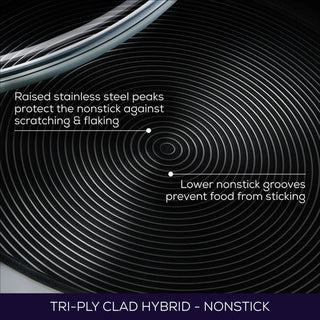 Circulon C-Series Hybrid Clad Stainless Steel Nonstick Induction Stockpot 26cm