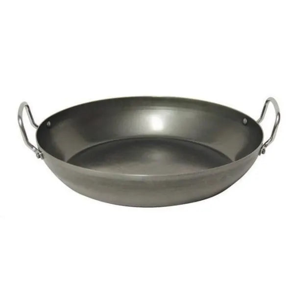 Pyrolux Industry Blue Steel Paella Pan 32cm