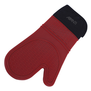 Avanti Silicone/Fabric Oven Glove - Red