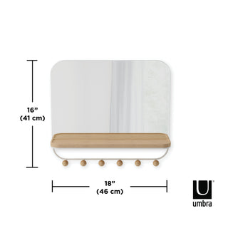 Umbra Estique Entryway Mirror - White