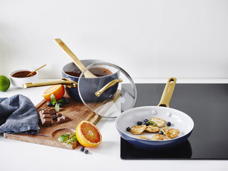 GreenPan Padova Navy Blue Covered Saucepan 18cm/2L