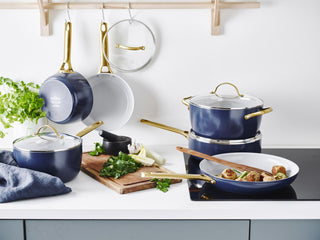 GreenPan Padova Navy Blue Covered Saucepan 18cm/2L