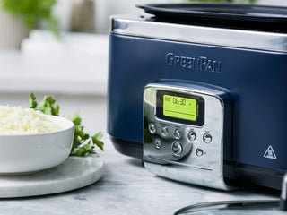GreenPan Slow Cooker 6L PFAS Free - Oxford Blue