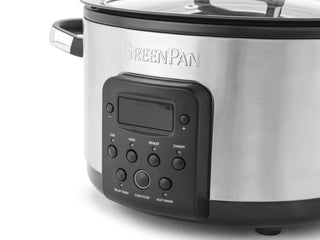 GreenPan Bistro Slow Cooker 3.7L PFAS Free - Stainless Steel