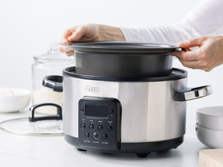 GreenPan Bistro Slow Cooker 3.7L PFAS Free - Stainless Steel