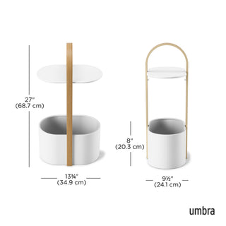 Umbra Bellwood Storage Table - White/Natural