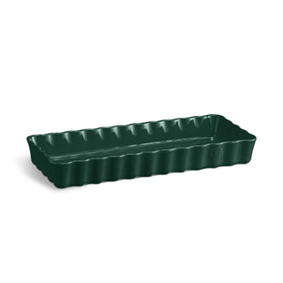Emile Henry Slim Rectangular Tart Dish - Cedar