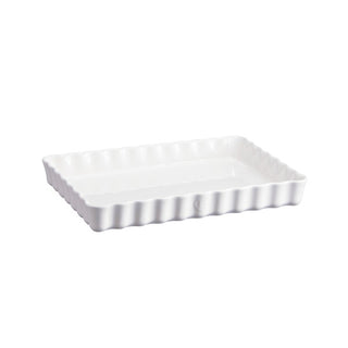 Emile Henry Deep Rectangular Tart Dish - Flour