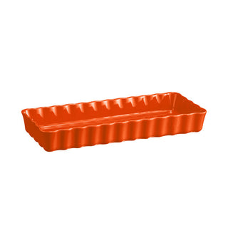 Emile Henry Slim Rectangular Tart Dish - Toscane