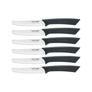 Scanpan Spectrum Steak Knife 6 Piece Set 10cm - Black