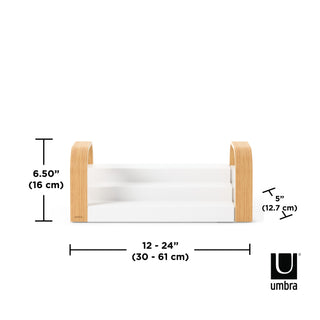 Umbra Bellwood 3-Tier Spice Shelf White/Natural