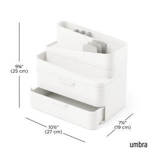 Umbra Glam Organiser - Large - White/Grey