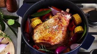 Stanley Rogers Cast Iron French Oven Bordeaux 24cm