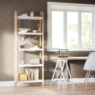 Umbra Bellwood Freestanding Shelf 5 Tier - White/Natural