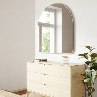 Umbra Hubba Arched Wall Mirror - Brass
