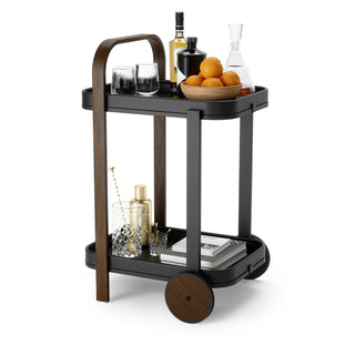 Umbra Bellwood Bar Serving Cart - Black/Walnut