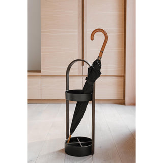Umbra Bellwood Umbrella Stand - Black/Walnut
