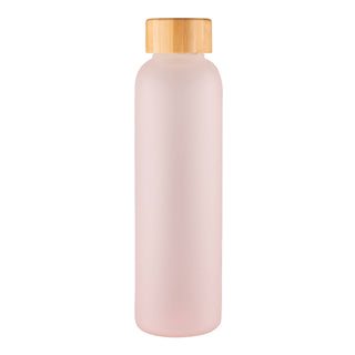 Avanti Velvet Glass Water Bottle - 550ml - Frosted Pink