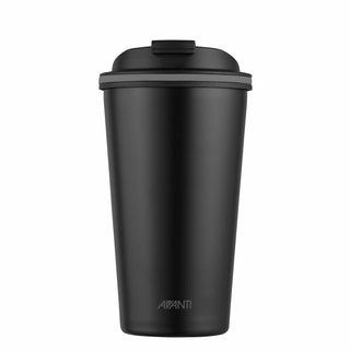 Avanti Go Cup Double W Insulated Cup, 410Ml, Stainless Steel / Pp / Silicone - Black