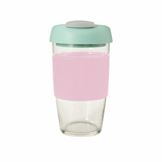 Avanti Glass Gocup, 473Ml/16Oz - Pink/Mint/Grey