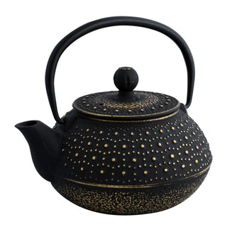 Avanti Imperial Cast Iron Teapot - 800ml - Black/Gold