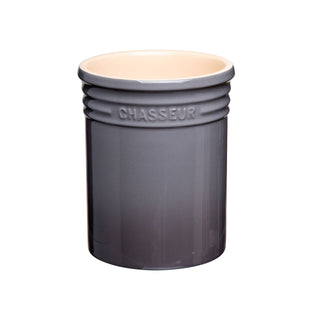 Chasseur Utensil Jar 17cm diam. x 14cm Caviar & Grey